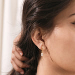 Pear Diamond Hoops Earring 