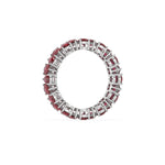 18K Pear Ruby Gemstone Full Eternity Ring
