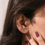 Pear Cluster Diamond Earring 