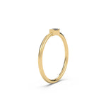 10K Yellow Gold Petite Baguette Diamond Ring