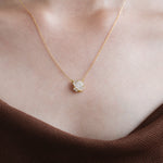 Princess And Round Necklace