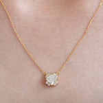 Princess Cut Diamond Women Necklace