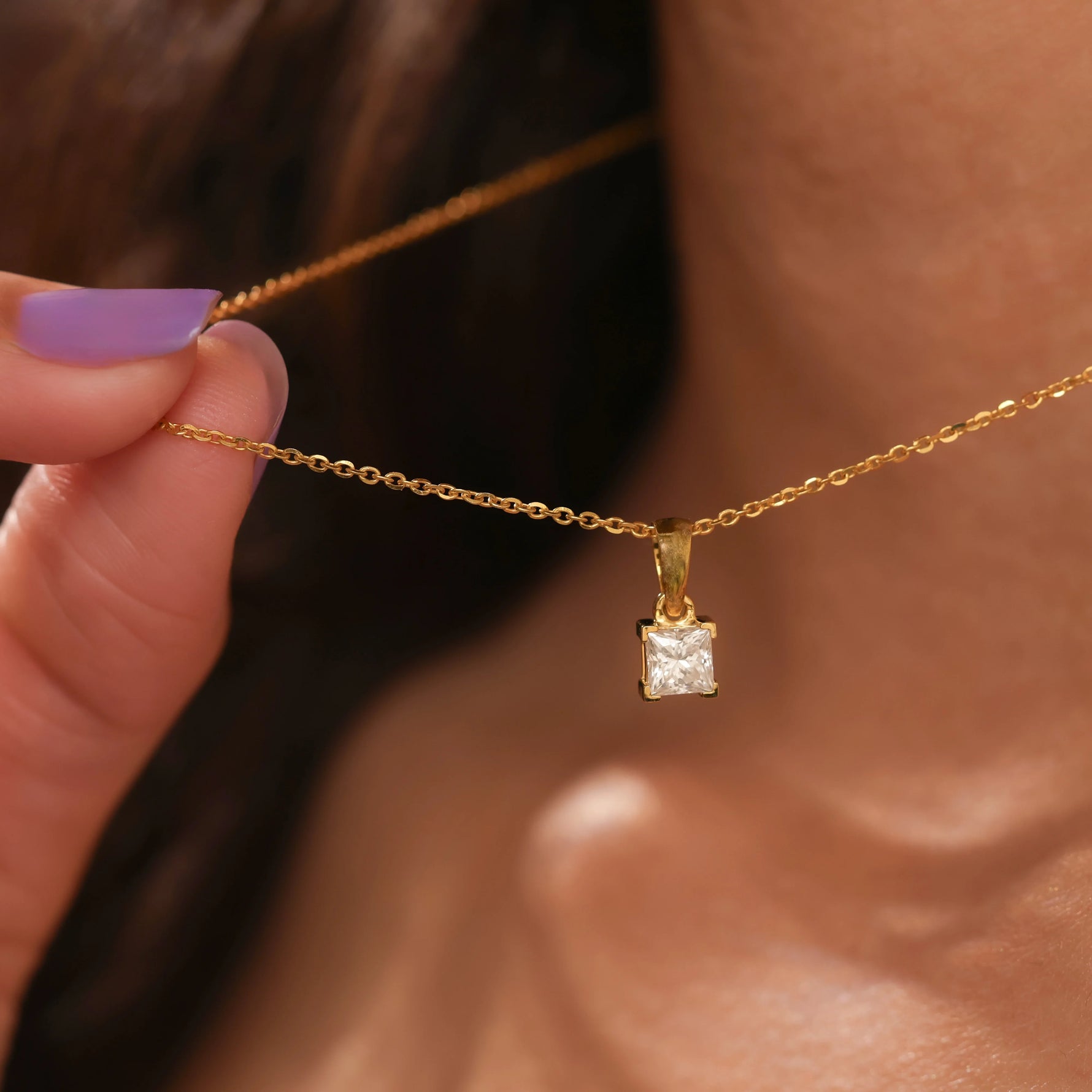 Princess Diamond Necklace