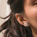 Princess Diamond Gold Earring 