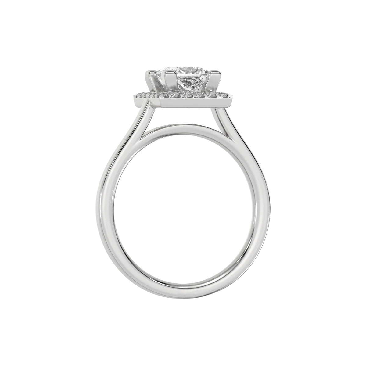 Princess Cut Diamond Ring, Lab Engagement Ring, Solitaire Ring, Square Diamond Ring, Princess Cut Ring, Promise Ring, Halo Engagement Ring