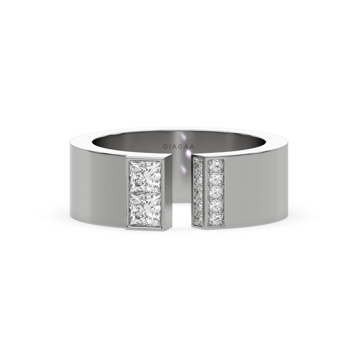 0.50 CT Princess Lab Diamond Statement Ring