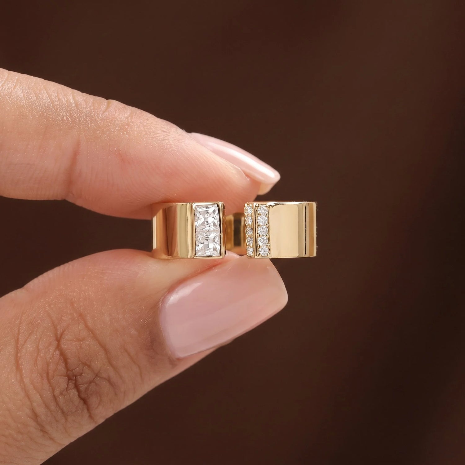 0.50 CT Princess Lab Diamond Statement Ring