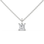 14K White Gold Diamond Necklace