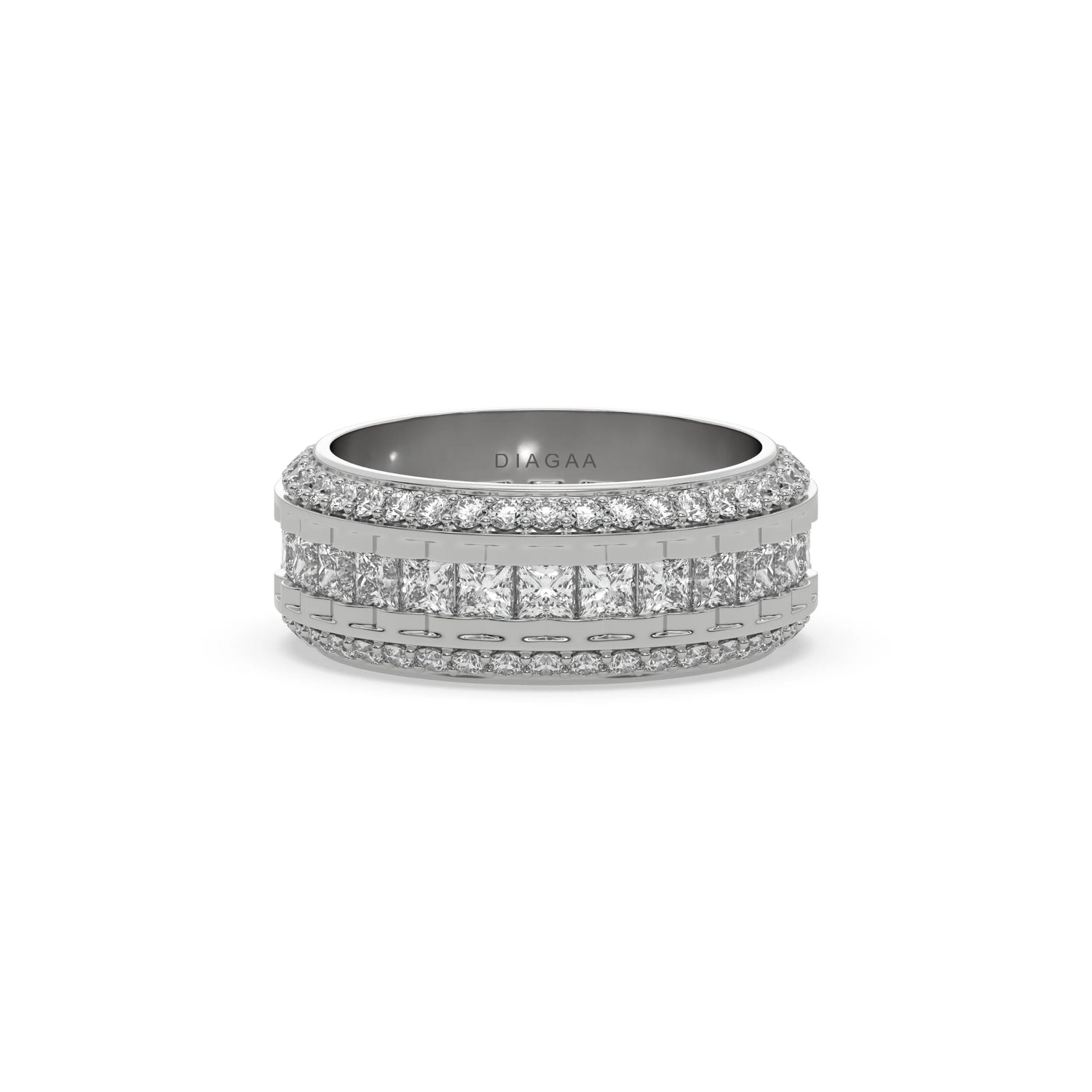3.72 CT Lab Diamond Men's Eternity Rings