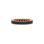 14K Black Princess Diamond Eternity Ring