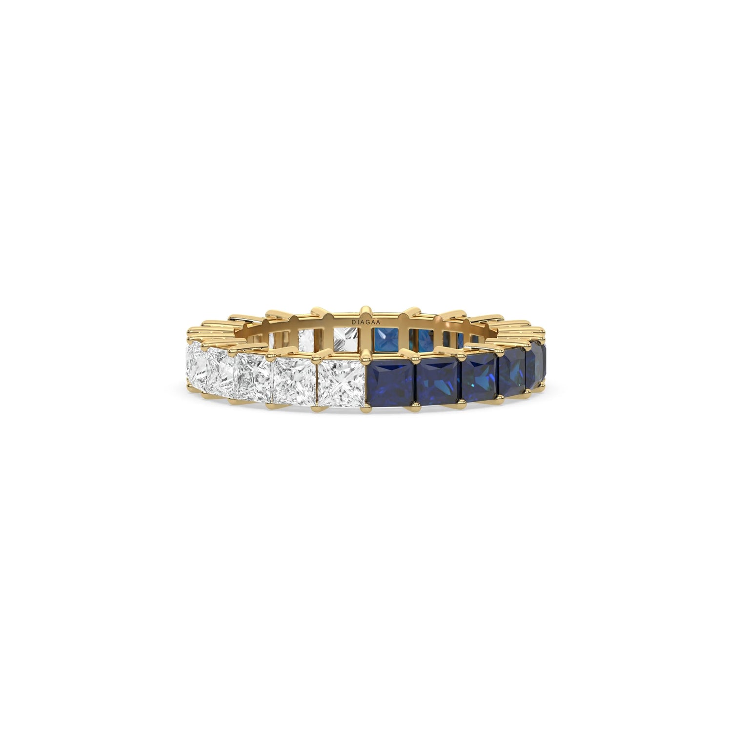 14K Yellow Gold Princess Eternity Ring
