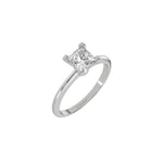 Princess Cut Diamond Ring, Square Engagement Ring, Square Diamond Ring, Solitaire Diamond Ring