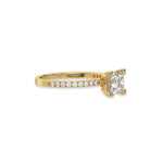 18K Yellow Gold Princess Diamond Wedding Ring