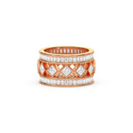 14K Yellow Gold Mens Princess and Baguette Diamond Ring