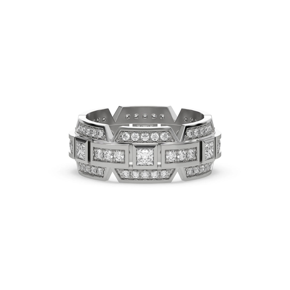 1.90 CT Natural Diamond Men's Eternity Ring