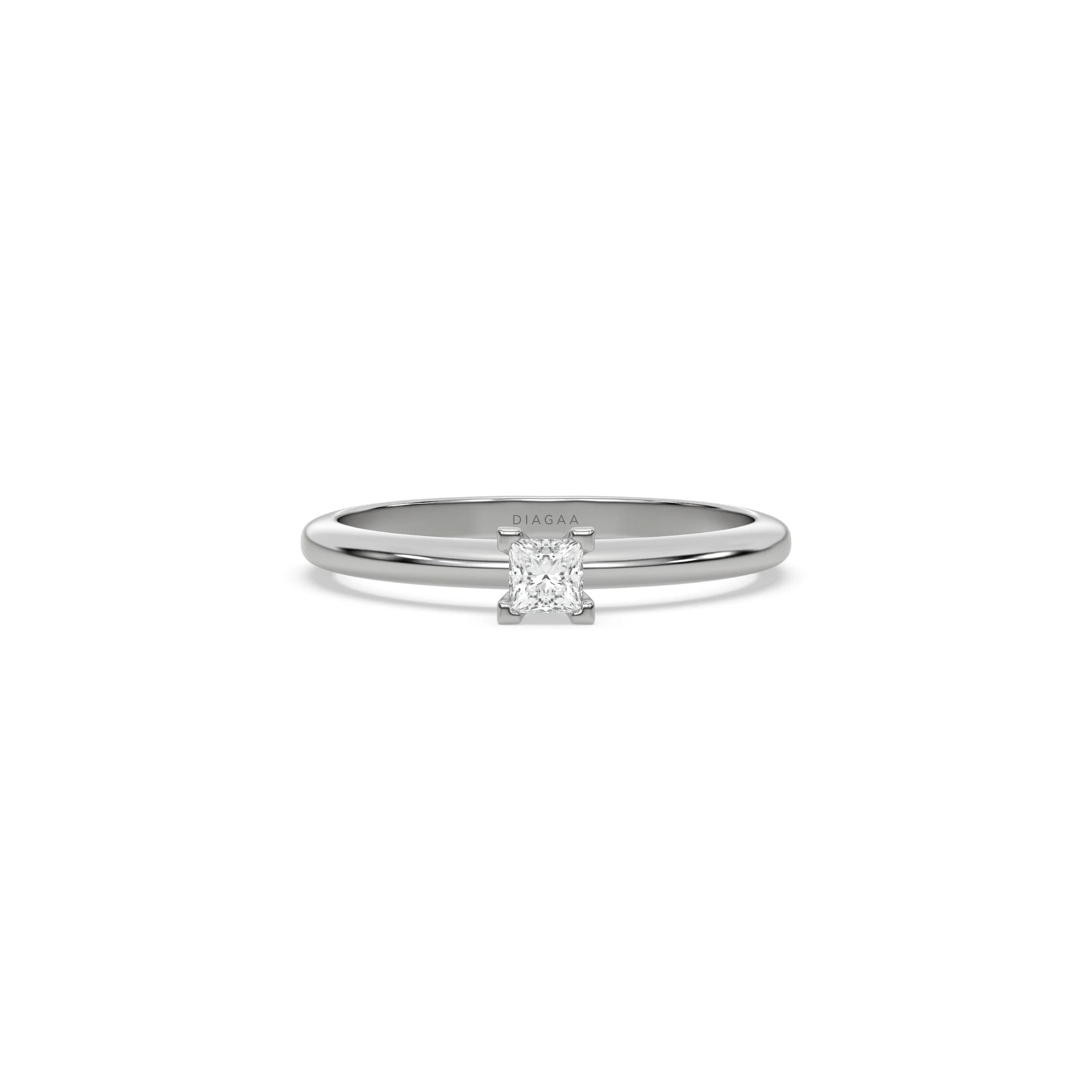 Princess Cut Solitaire Engagement Ring