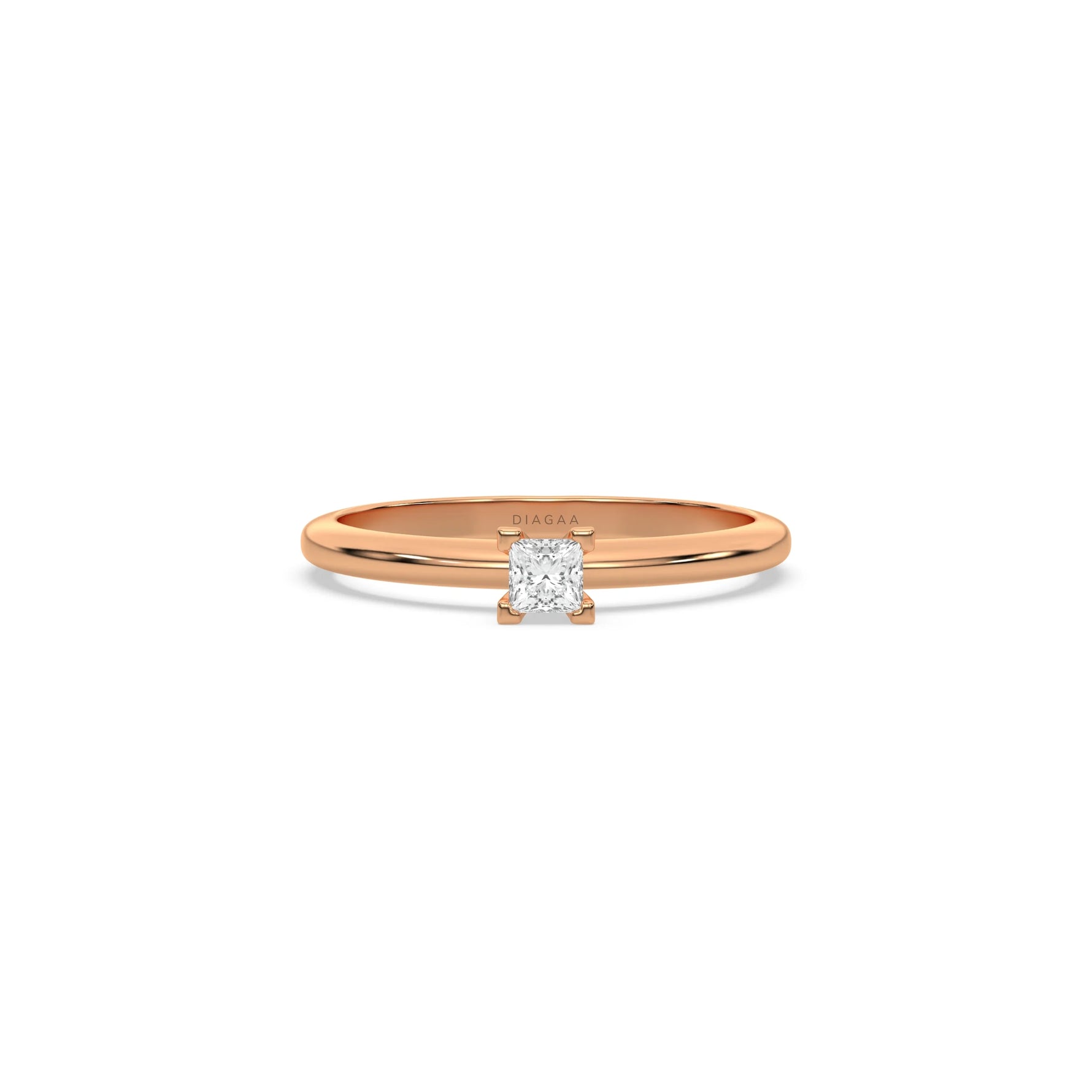 Princess Cut Diamond Ring, Square Engagement Ring, Square Diamond Ring, Solitaire Diamond Ring