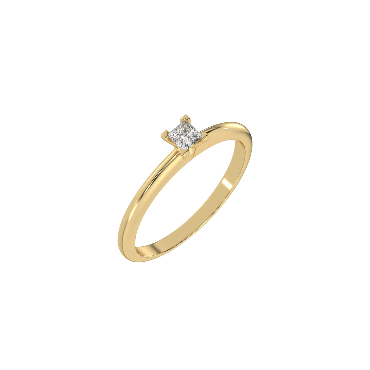 Princess Cut Diamond Ring, Square Engagement Ring, Square Diamond Ring, Solitaire Diamond Ring