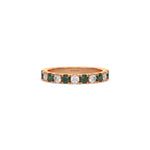 18K Rose Gold Half Eternity Band