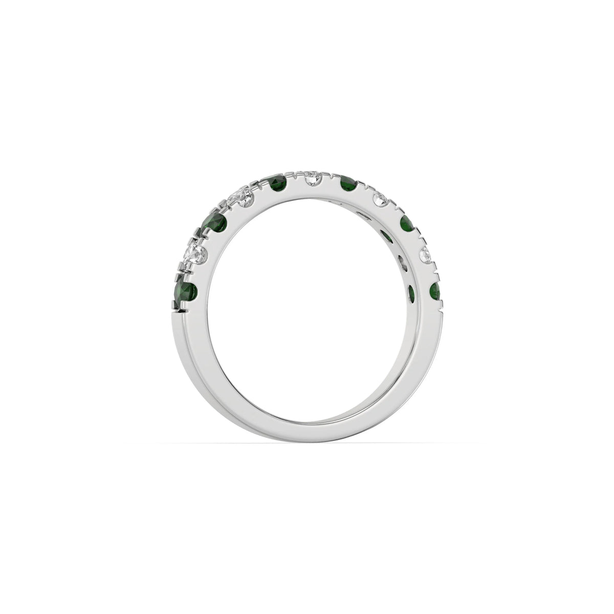 10K White Gold Eternity Wedding Ring