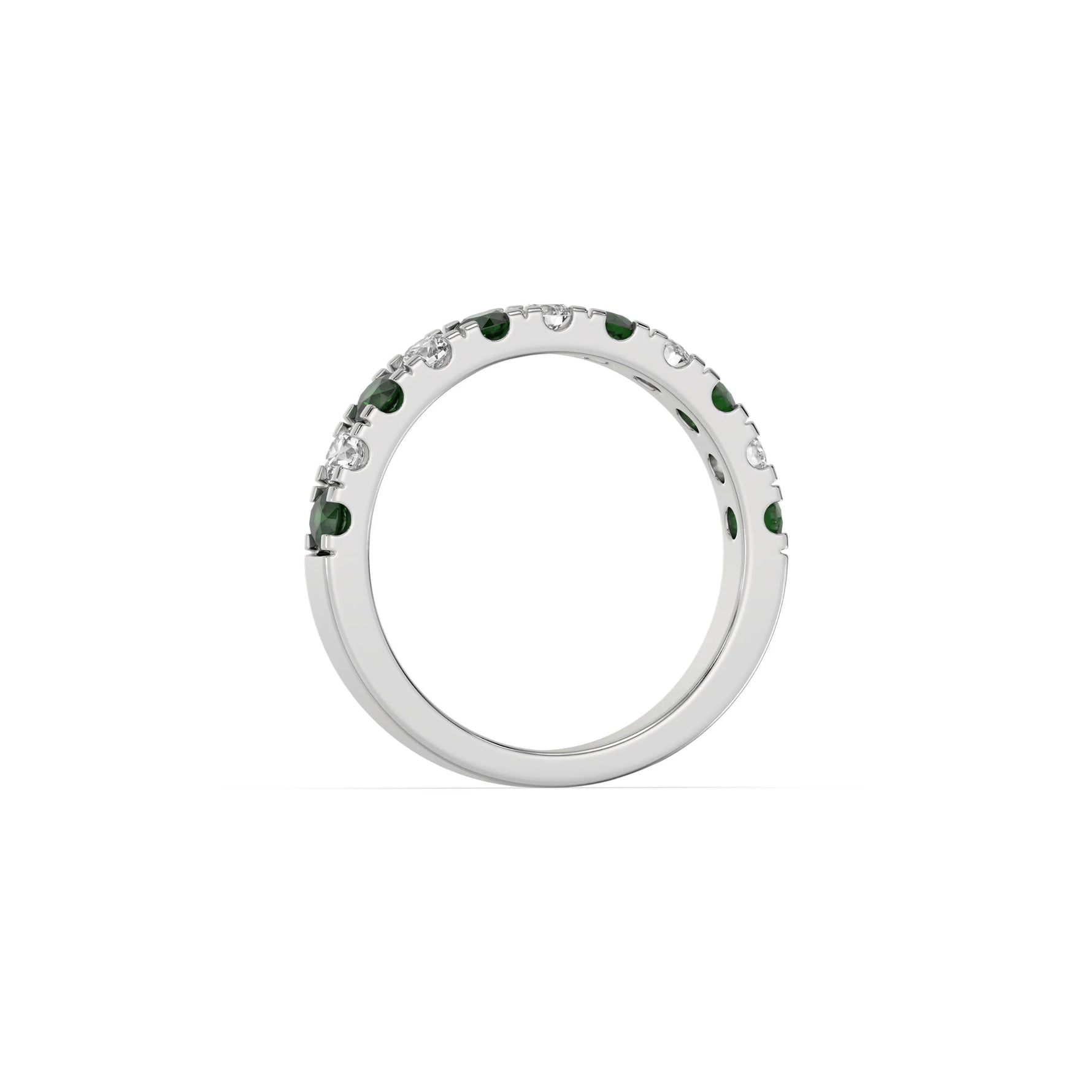 10K White Gold Eternity Wedding Ring
