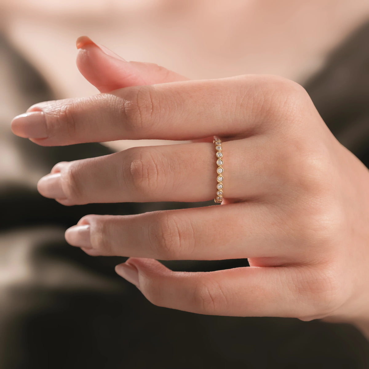 Round Diamond Full Ring