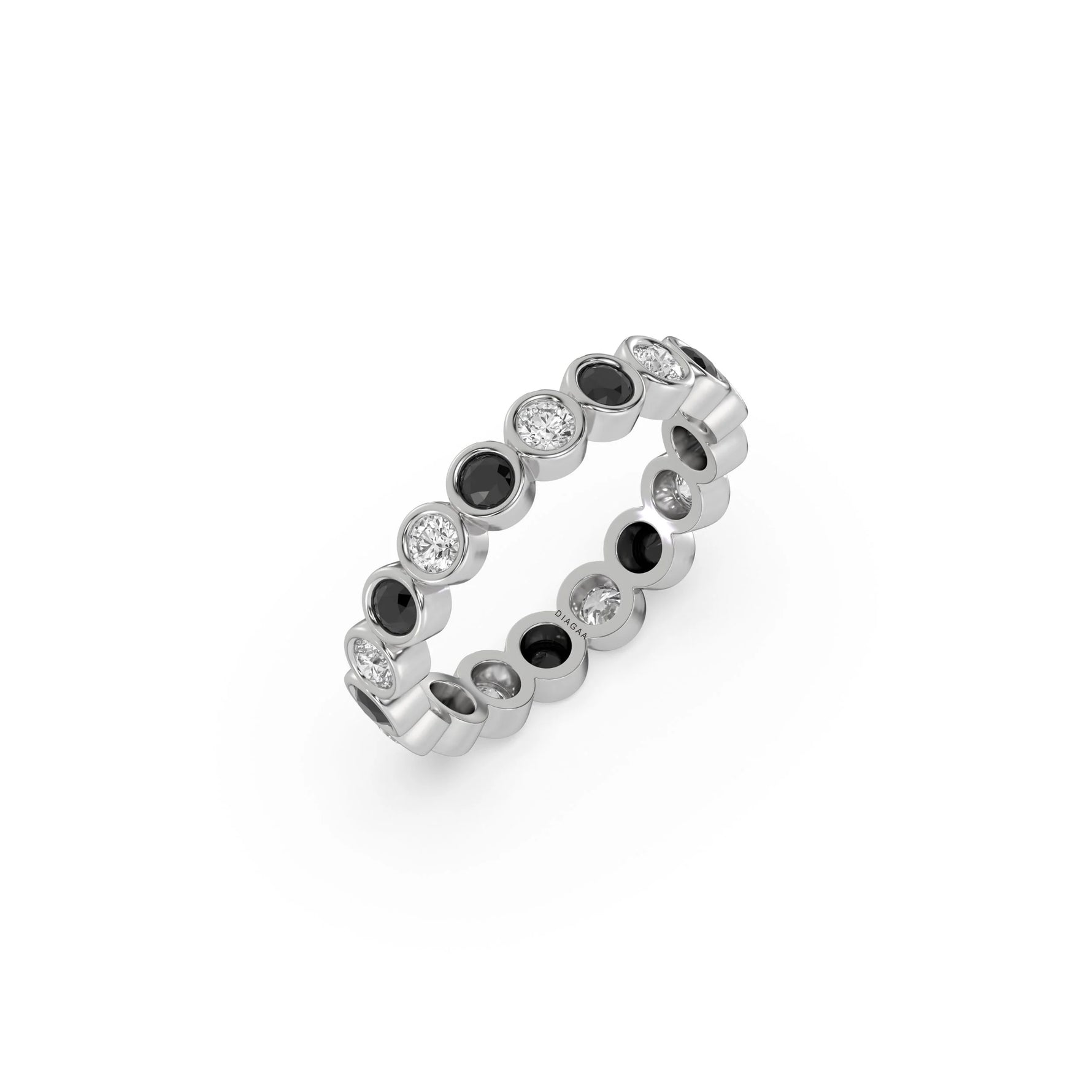 18K White Gold Diamond Full Eternity Ring