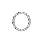 18K White Gold Half Black And White Diamond Full Eternity Ring