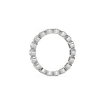 10K White Gold Half And Half Full Eternity Ring