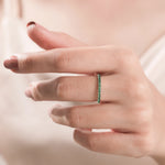 Round Cut Gemstone Full Eternity Ring  