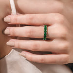 Emerald Gemstone Full Eternity Ring 