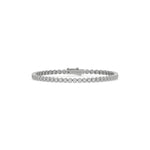 14K Yellow Gold Round Diamond  Tennis Bracelet 