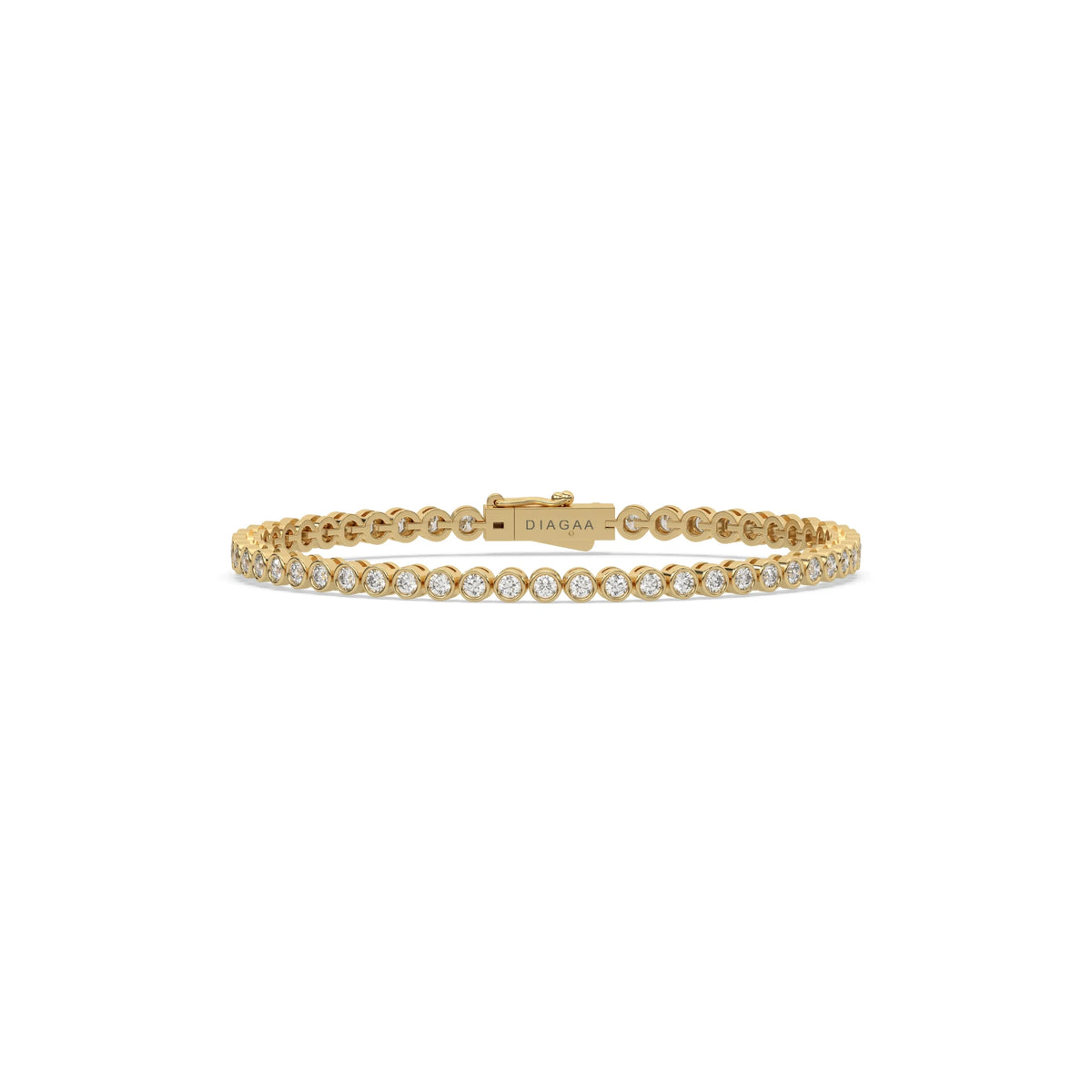 Round Diamond Gold Bracelet 