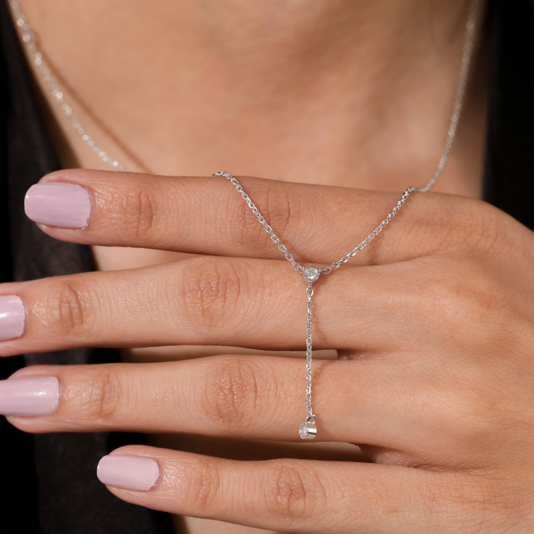 Round Diamond Women Necklace