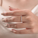 Round Diamond Gold Eternity Ring  