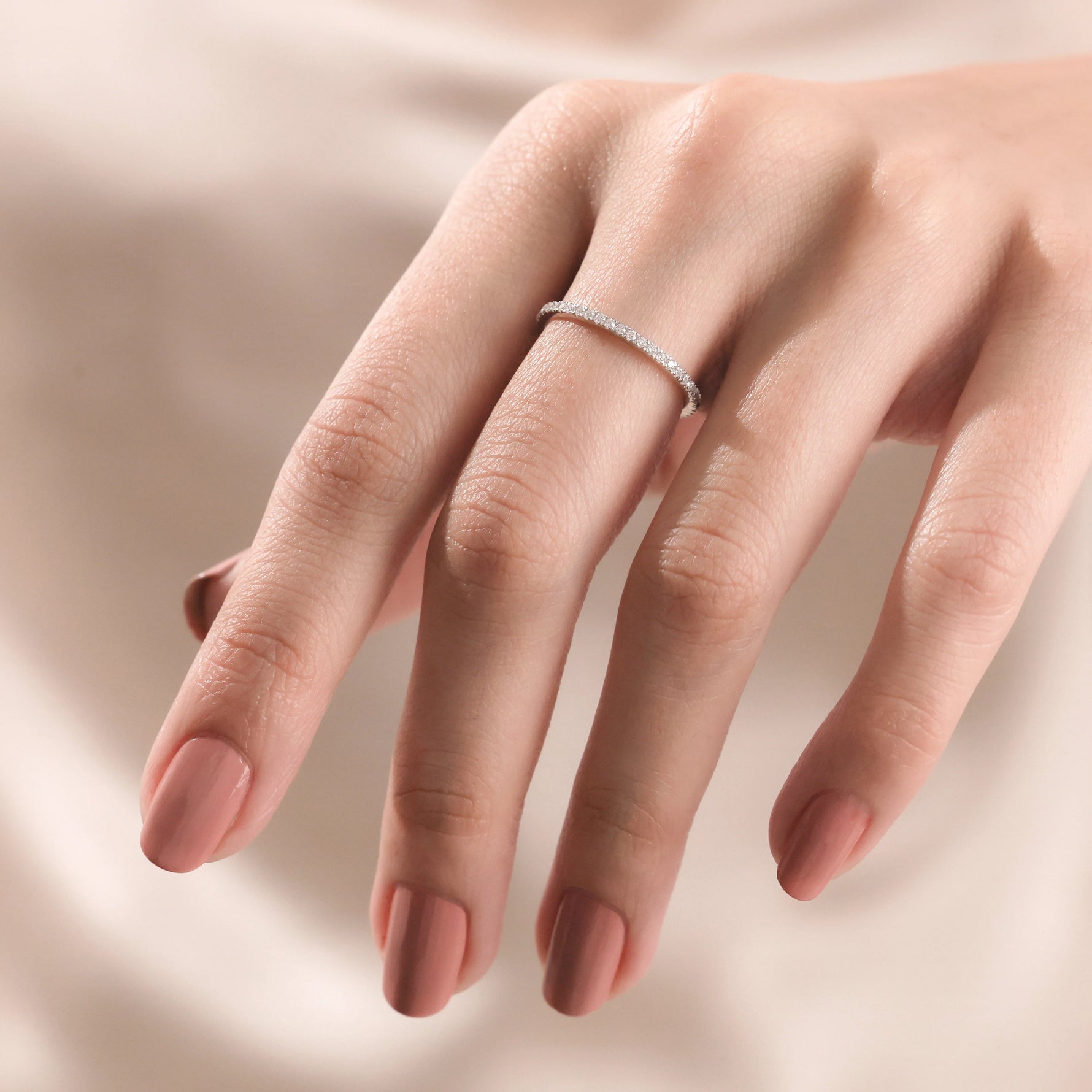 Round Diamond Full Eternity Ring 