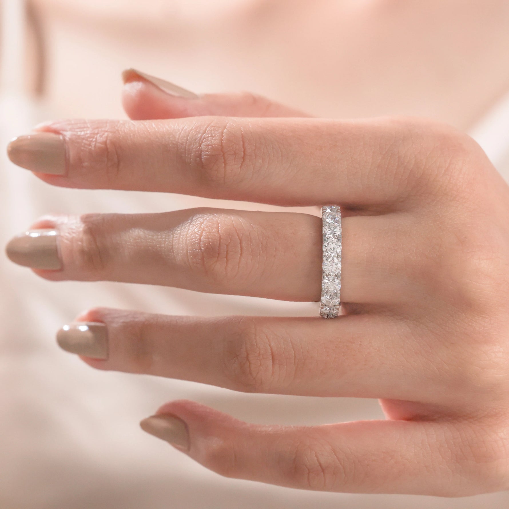 Round Diamond Full Eternity Ring 