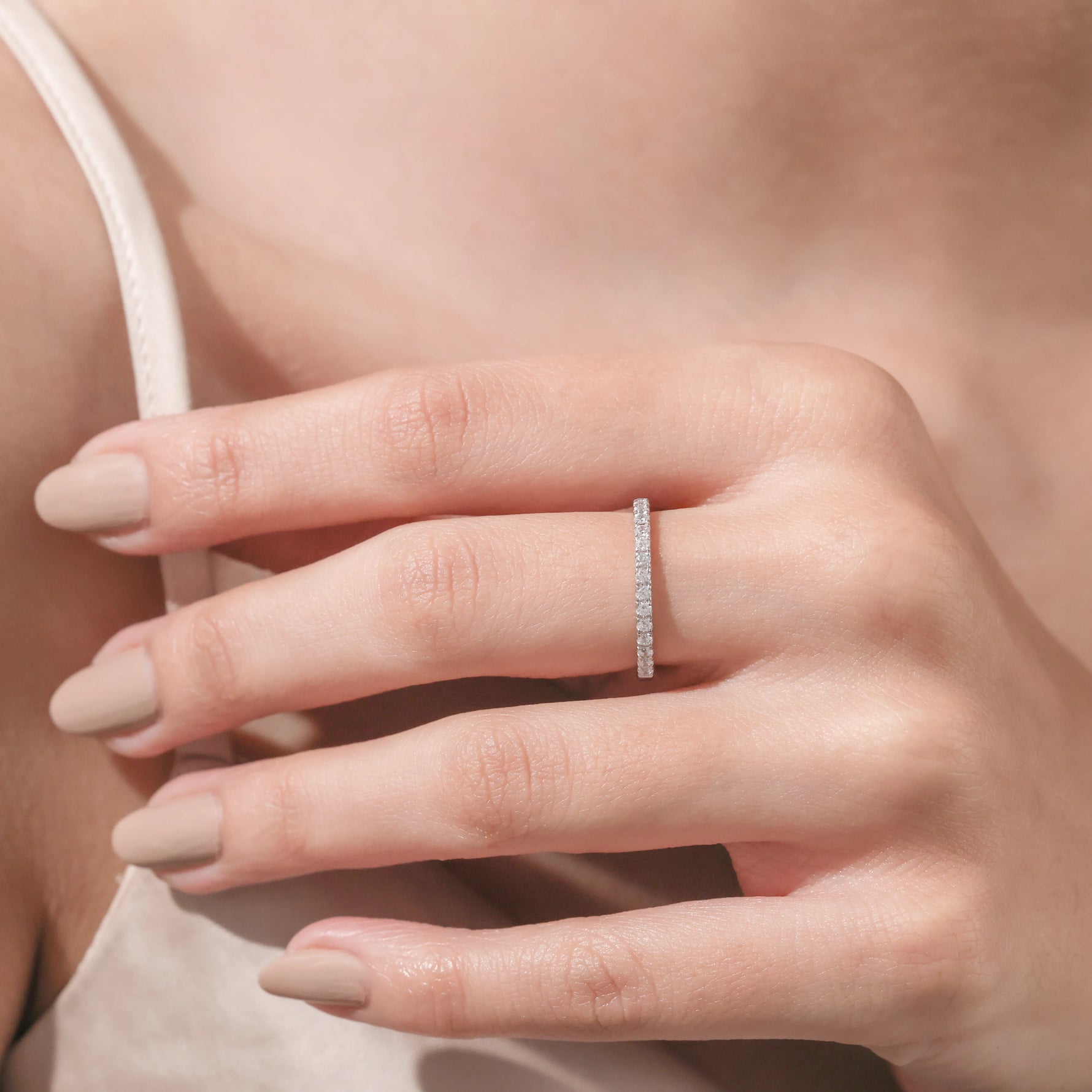 Round Gold Eternity Ring 