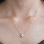 Round Cut Diamond Sparkle Necklace