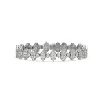 14K White Gold Round Diamond Tennis Bracelet 