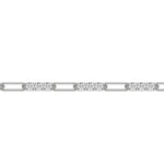 14K White Gold Round Diamond Link Tennis Bracelet