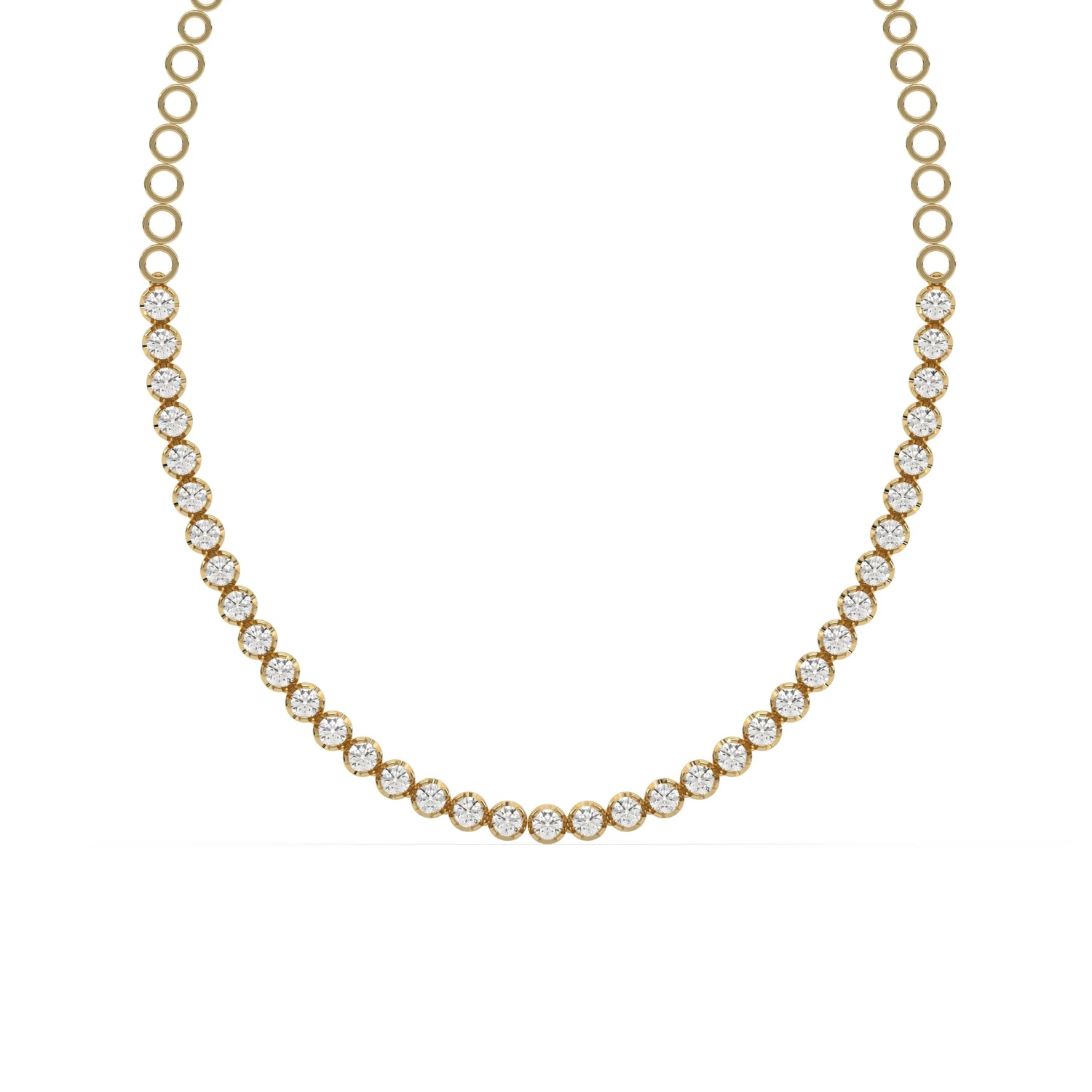 10.73 CT Lab Grown Diamond Tennis Necklace