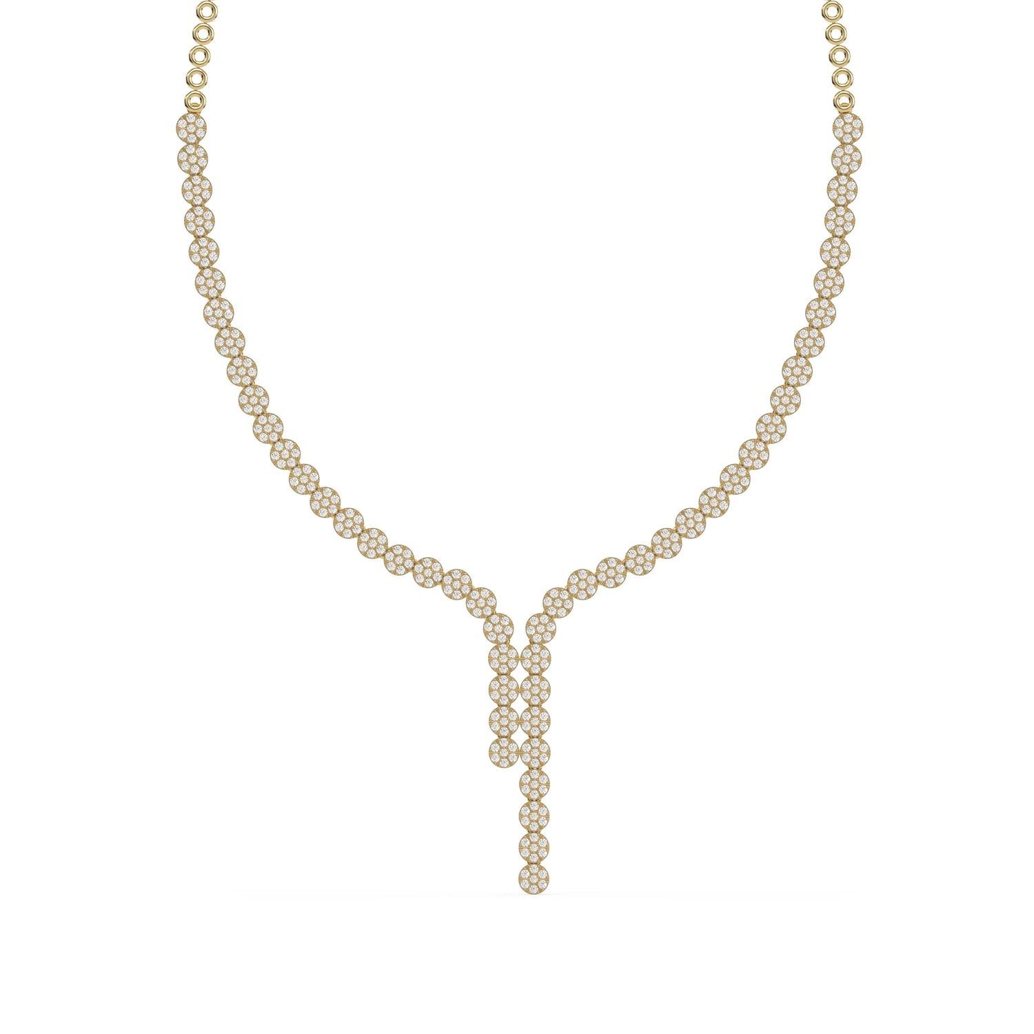 5.18 CT Lab Diamond Tennis Y-Necklace