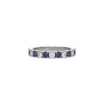 18K White Gold Half Eternity Ring 