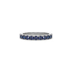 18K White Gold Half Eternity Ring