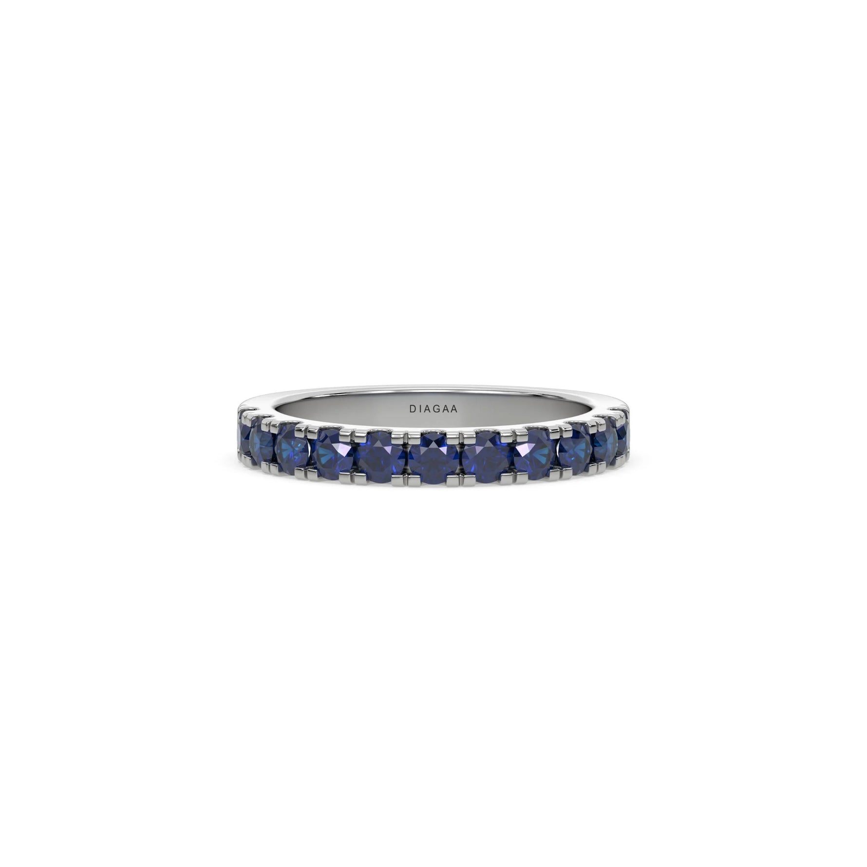 18K White Gold Half Eternity Ring