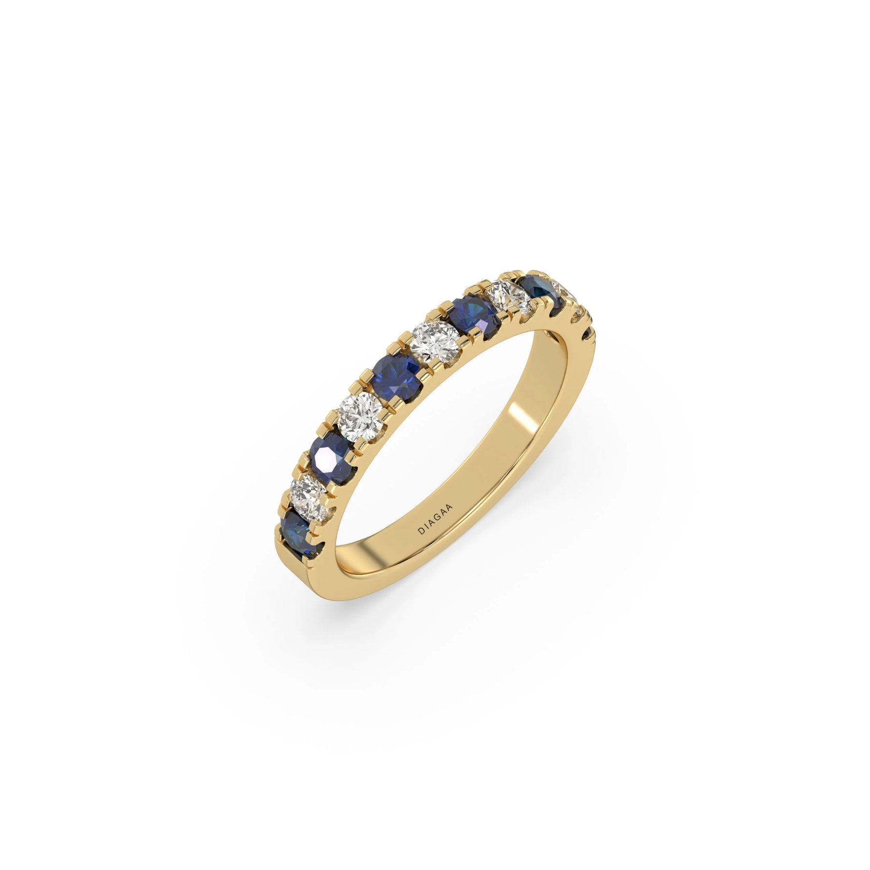 18K Yellow Gold Eternity Wedding Ring
