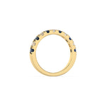 14K Yellow Gold Half Eternity Ring