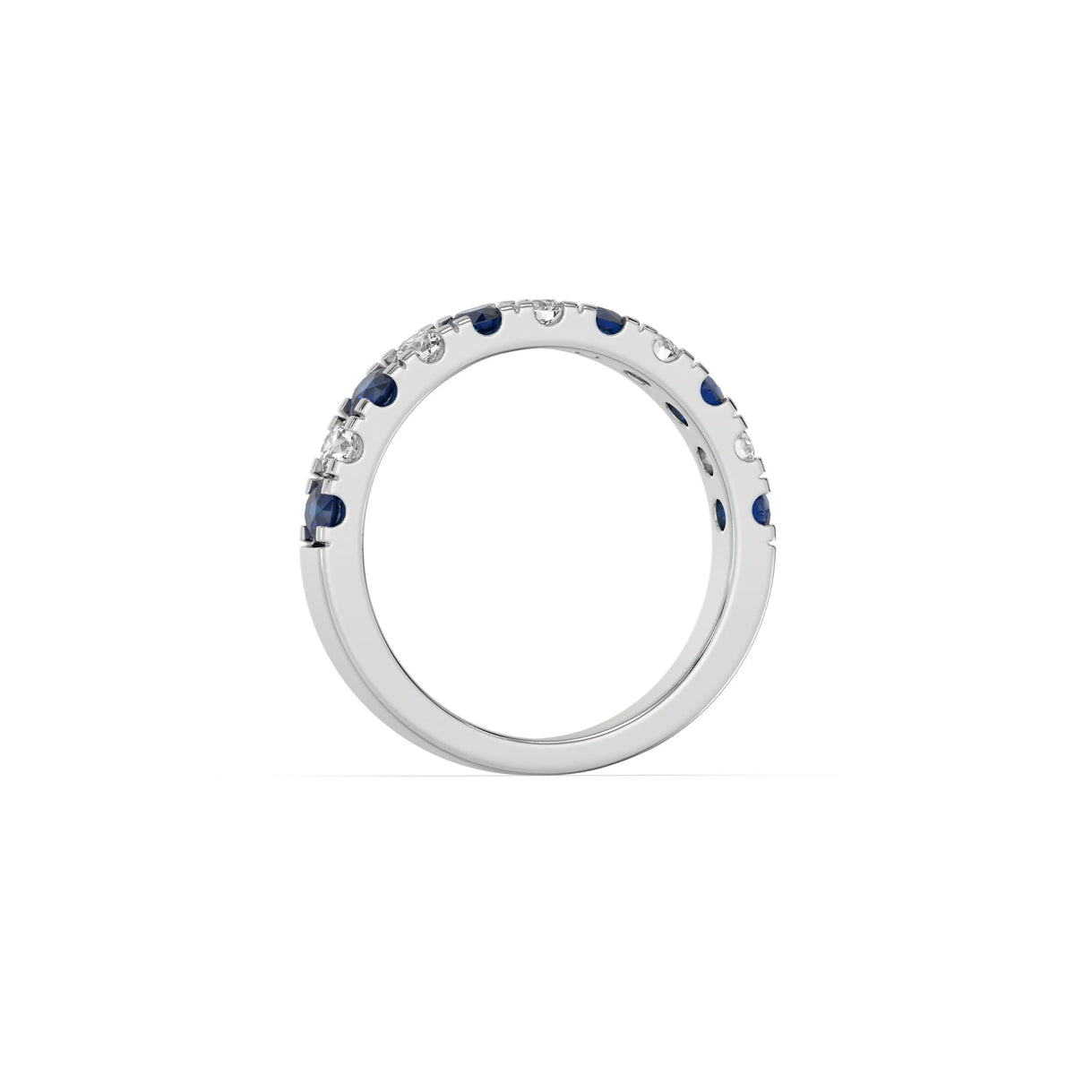 14K White Gold Eternity Ring