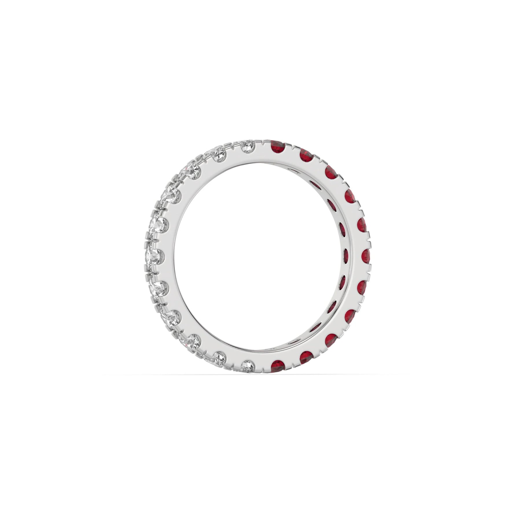 14K White Gold Eternity Ring